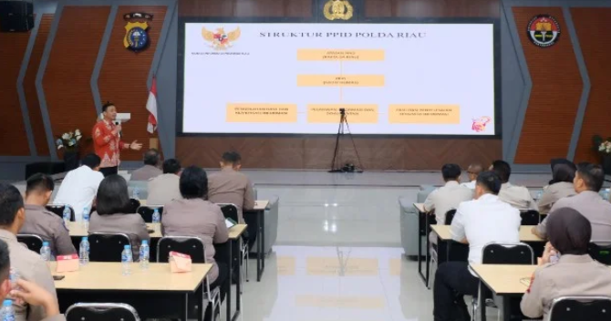 Polda Riau Gelar Pelatihan Penguatan PPID