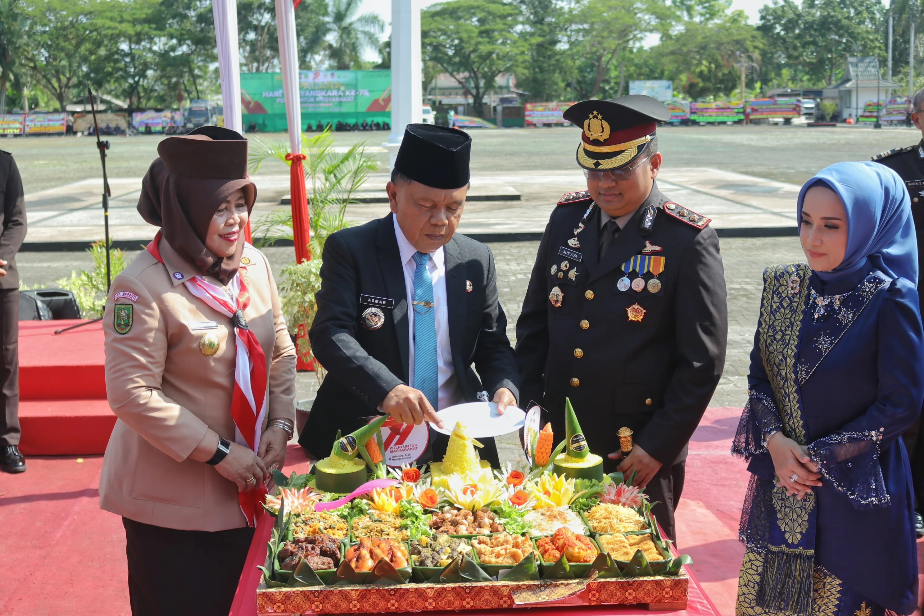 Perayaan Hari Bhayangkara di Kabupaten Meranti