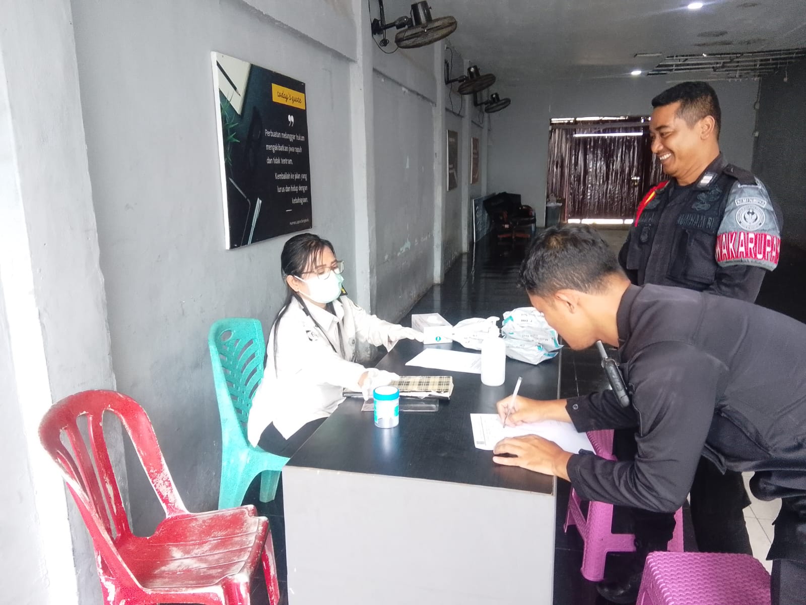 10 Warga Binaan Lapas Bengkalis Jalani Tes Urine Mendadak