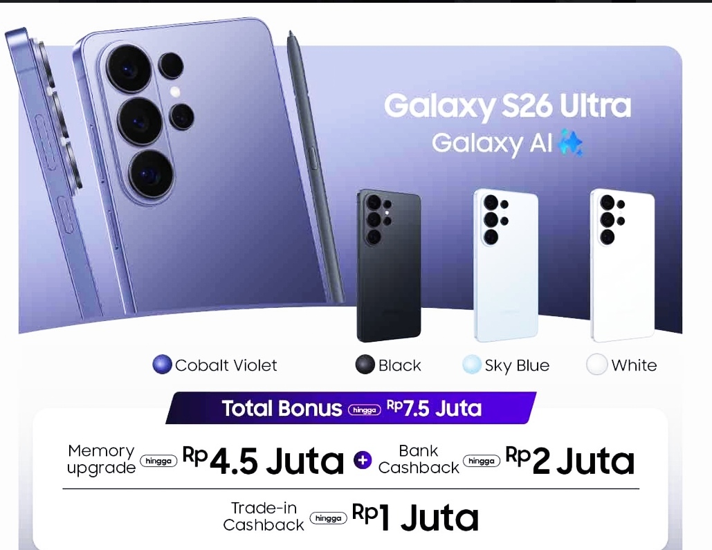 Dapatkan Samsung S26 Plus Dengan Cara Preorder di Blibli
