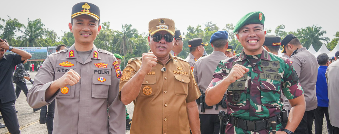 Bupati Kuansing Usai Apel Kesiapsiagaan Kebakaran Hutan dan Lahan (Karhutla)
