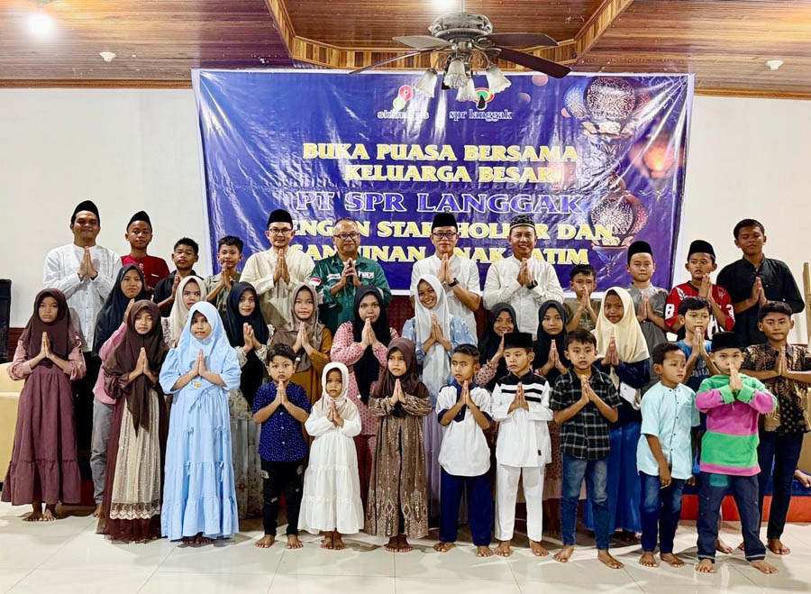 PT SPR Langgak Gelar Buka Puasa Bersama dan Santuni 47 Anak Yatim di Ujungbatu