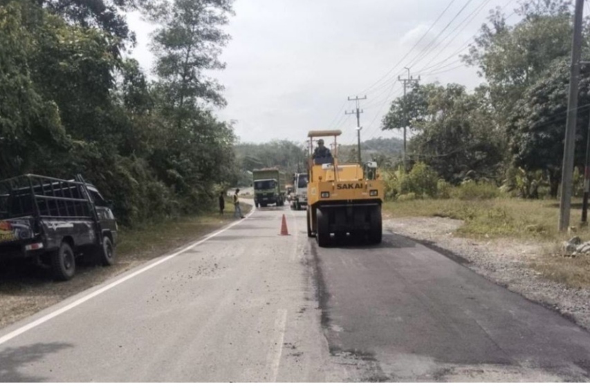 Perbaikan jalur mudik di Riau