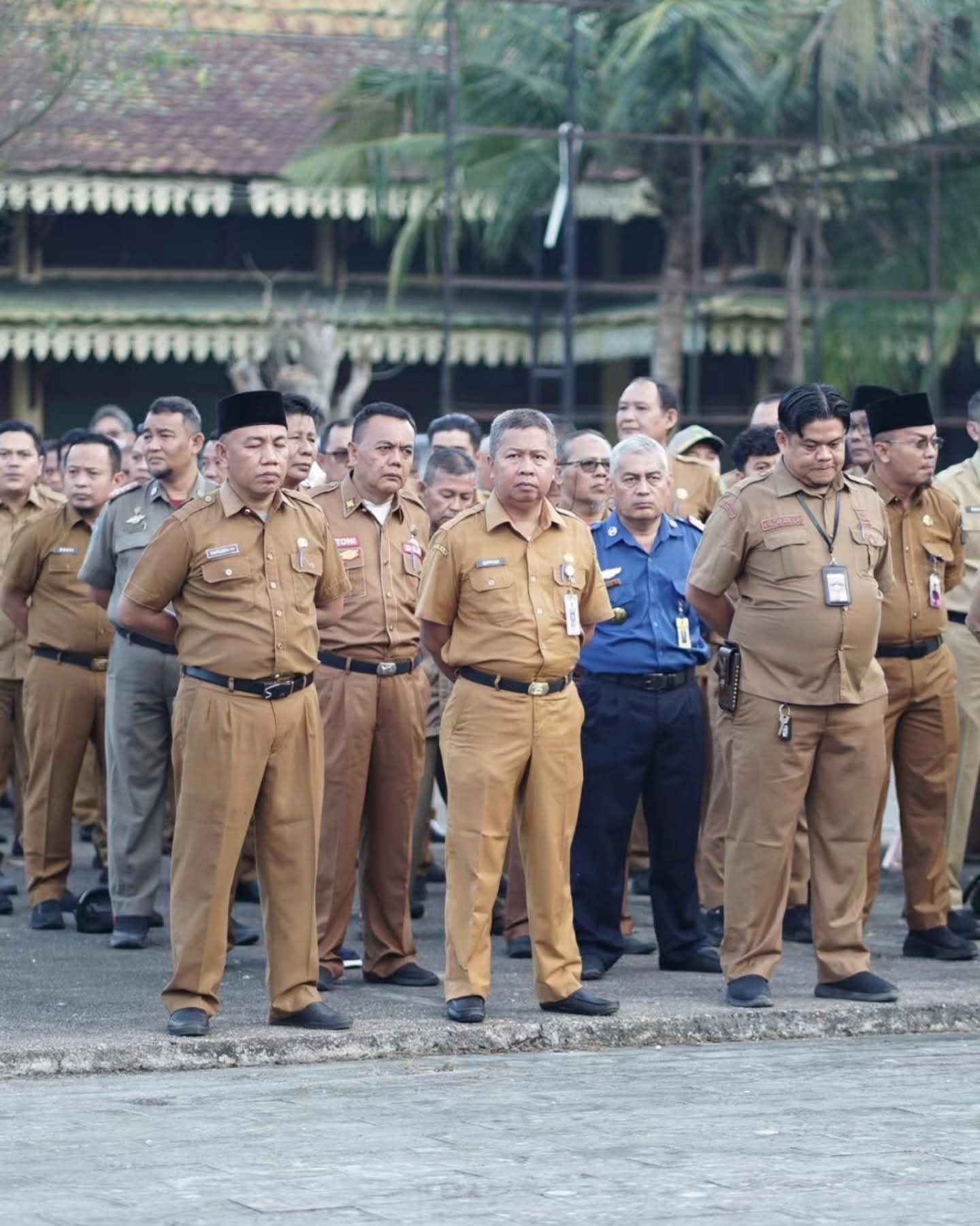 ASN Pemkab Inhil mengikuti Apel Pasca Libur Lebaran