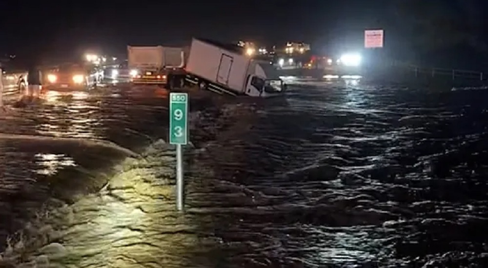 Kawasan terdampak banjir di Arab Saudi