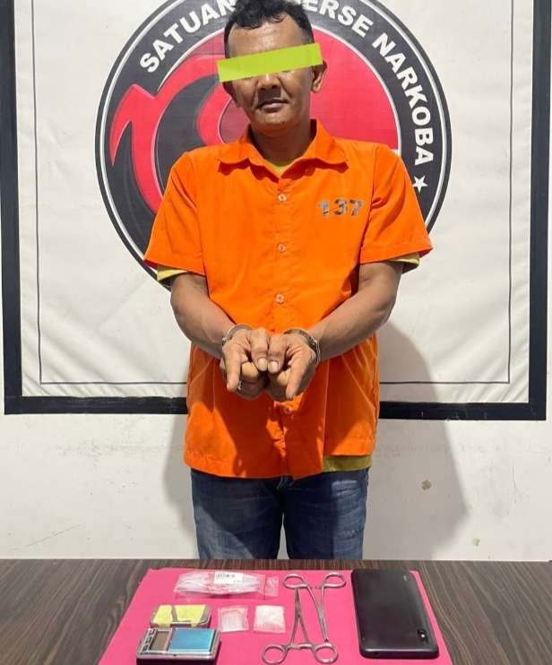 Satresnarkoba Polres Bengkalis Amankan Barang Bukti 1,75 Gram Sabu