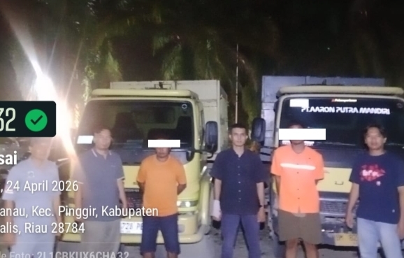 Dua Pelaku Ditangkap Polisi Akibat Gelapkan Buah Sawit dan Dua Truck