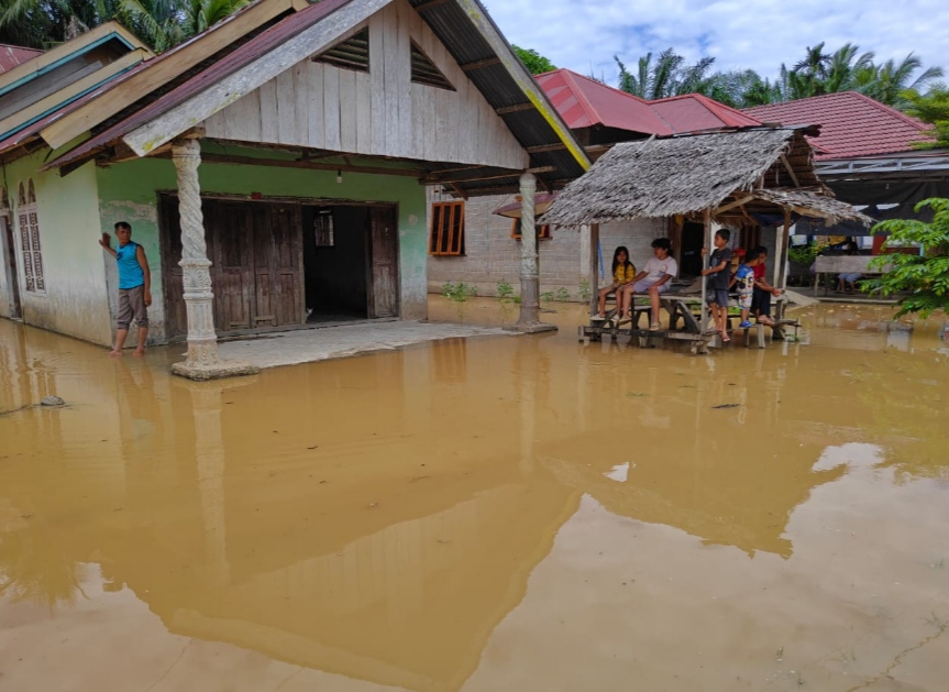 Rumah terdampak banjir di Kuansing