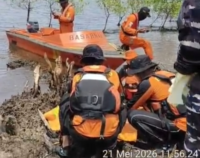 ABK Kapal yang Terjatuh Ditemukan Diperairan Pantai Pergam Rupat