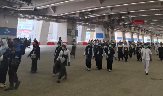 Jemaah Haji Asal Bengkalis Tinjau Jamarat