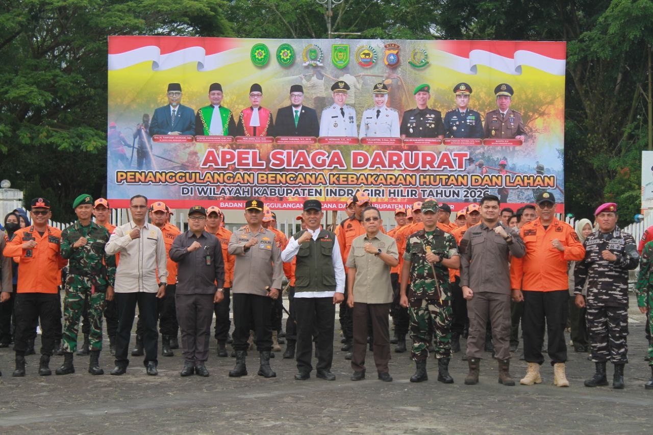 HM Yusuf Said bersama Bupati dan unsur Forkopimda Inhil