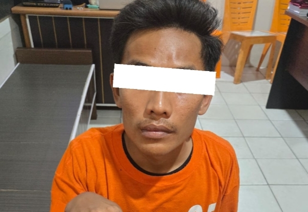 Terlibat Narkoba Pria di Sungai Pakning Asal Diborgol Polisi