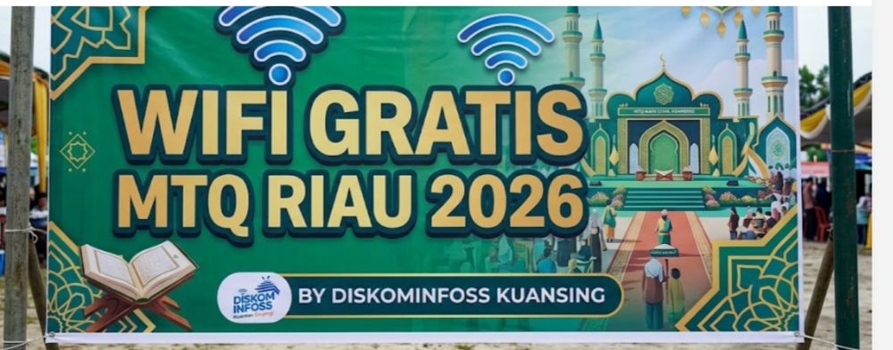 WiFi gratis di kawasan lokasi MTQ Riau di Kuansing