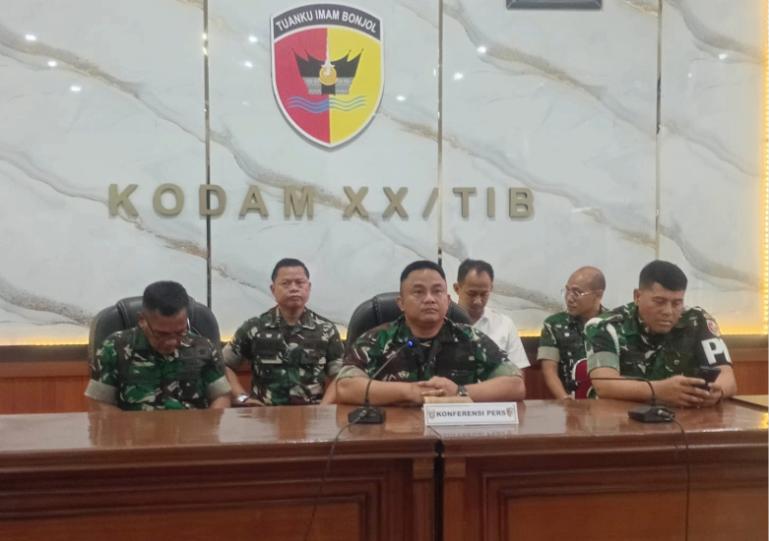 Koferensi Pers Kodam XX Tuanku Imam Bonjol (TIB)