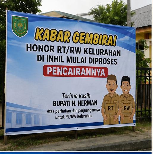 Ilustrasi Pencairan Dana insentif RT RW di Inhil