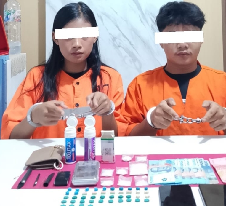 Polsek Pinggir Bongkar Jaringan Narkoba dan Sita 27,72 Gram Sabu Serta 44 Butir Ekstasi