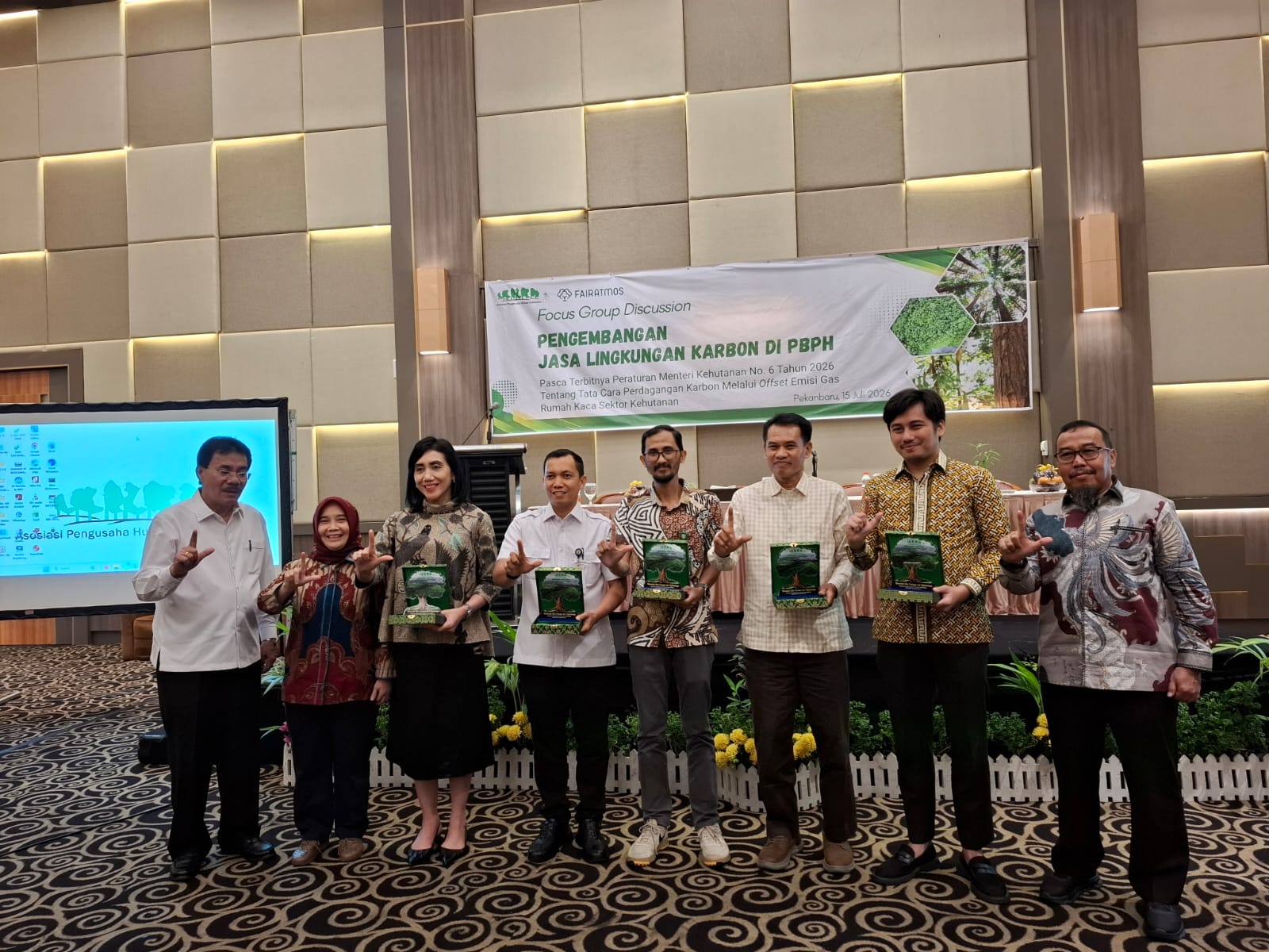 Diskusi Perdagangan Karbon bertajuk Permenhut Nomor 6 Tahun 2026: Mempercepat Pengembangan Proyek dan Perdagangan Karbon di Areal Kerja PBPH. (Istimewa)