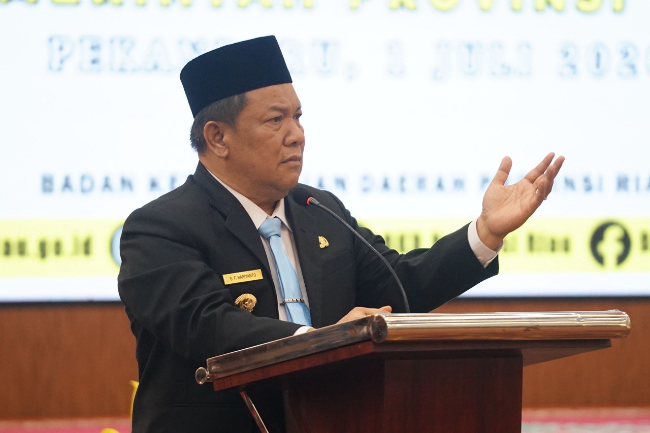 Plt Gubernur Riau, SF Hariyanto