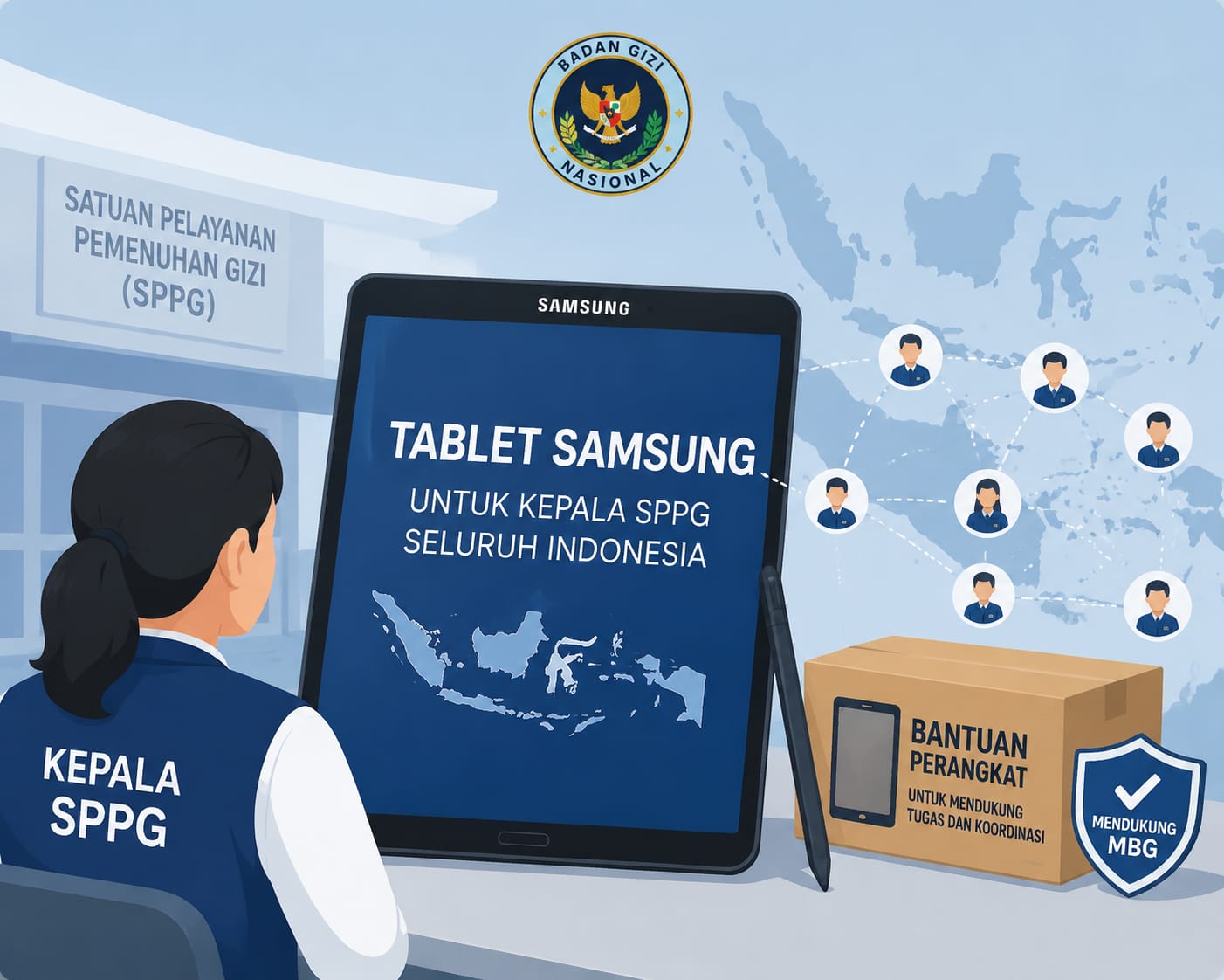 KPPG Pekanbaru Benarkan Adanya Bantuan Tablet Disetiap SPPG dan Untuk Apa