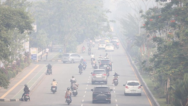 Kota Pontianak Diselimuti Kabut Asap