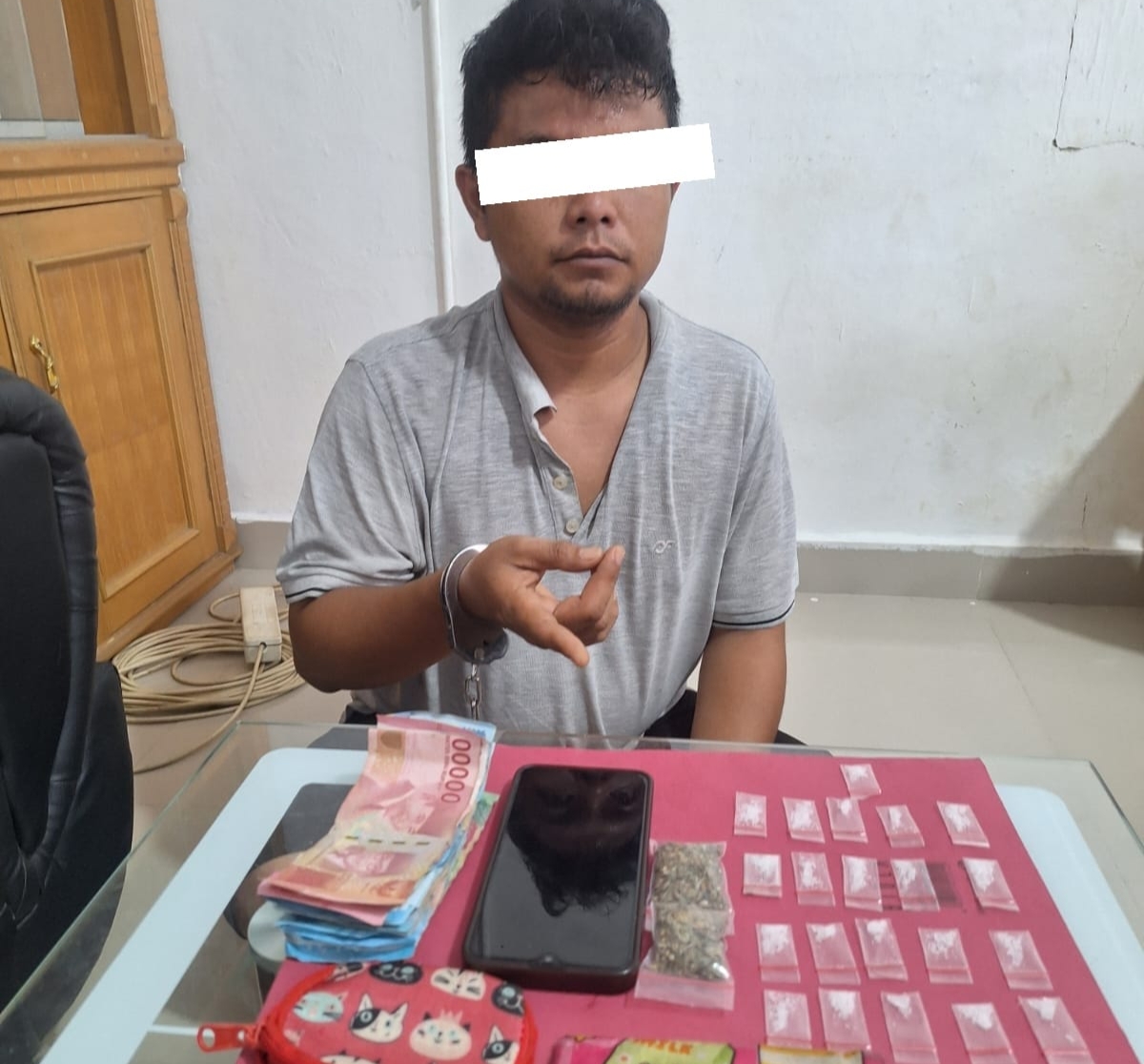 Dari Informasi Warga, I Pelaku Narkoba Diringkus, 21 Paket Sabu dan Ganja Disita