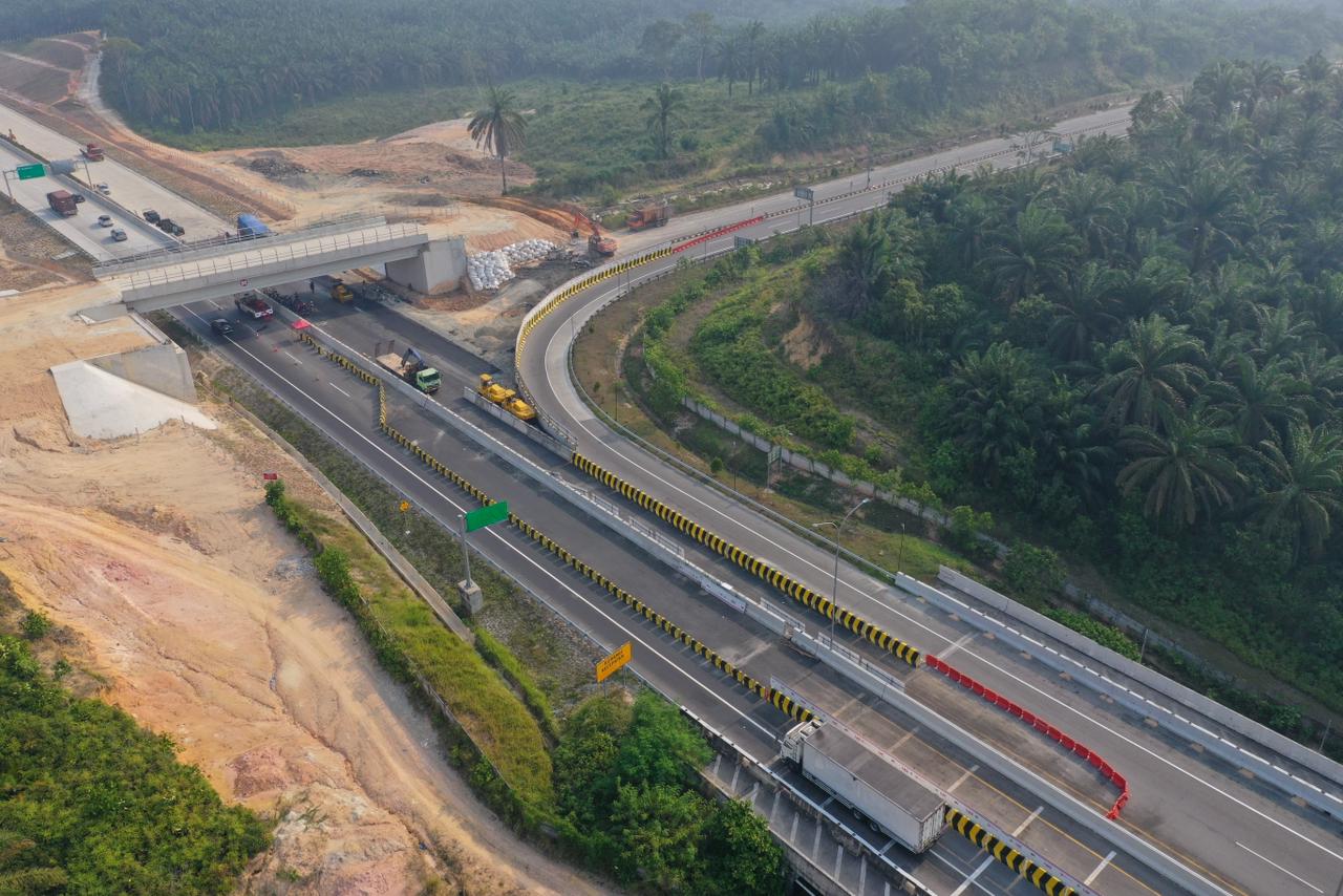 Pengalihan akses masuk tol Pekanbaru