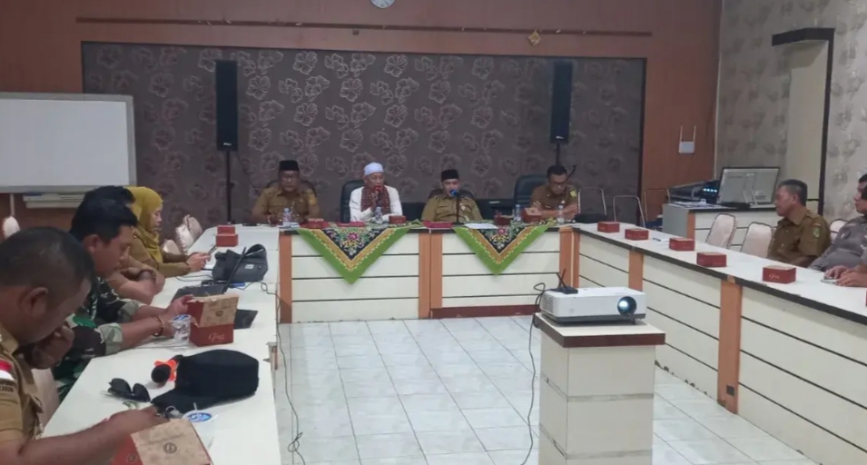 Rapat persiapan salat Istisqa di Inhil