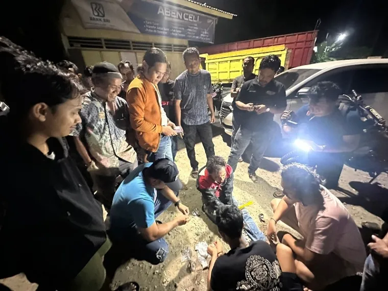 Penangkapan terduga pengedar sabu di Dharmasraya