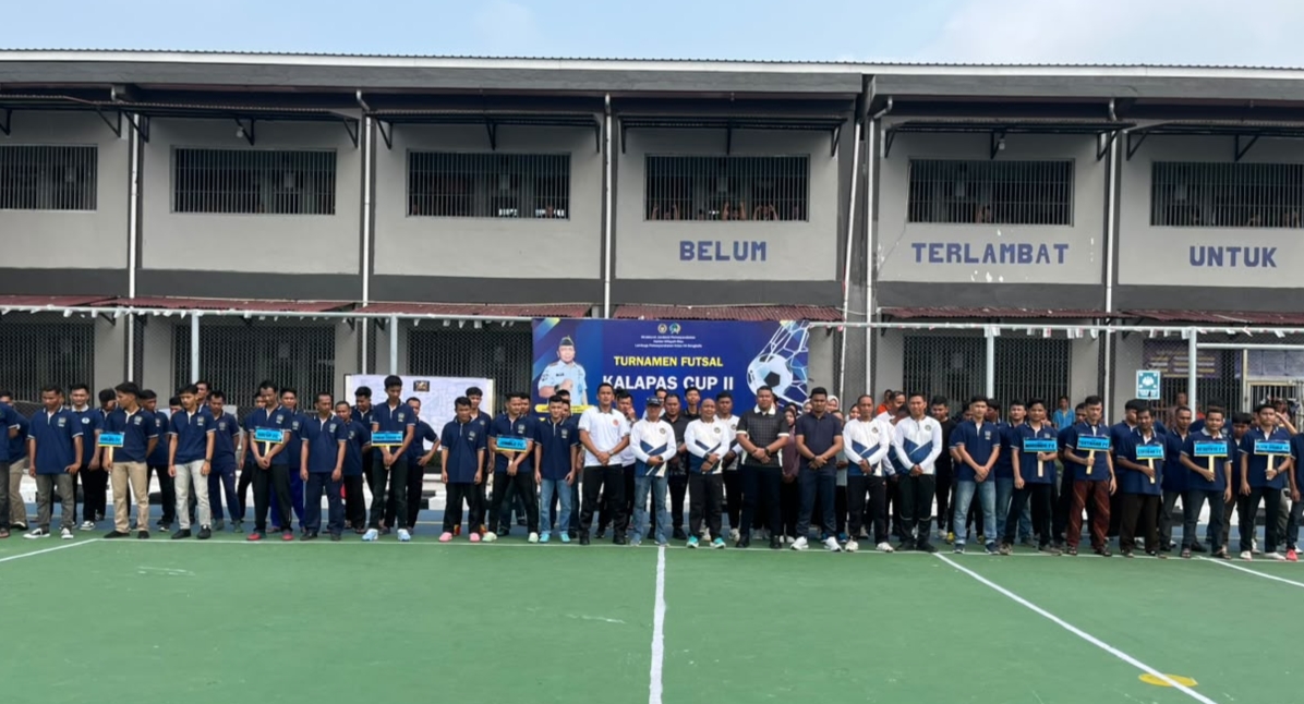 Perkuat Sportivitas, Kebersamaan, di Lapas IIA Bengkalis, 12 Tim Ikut Turnamen