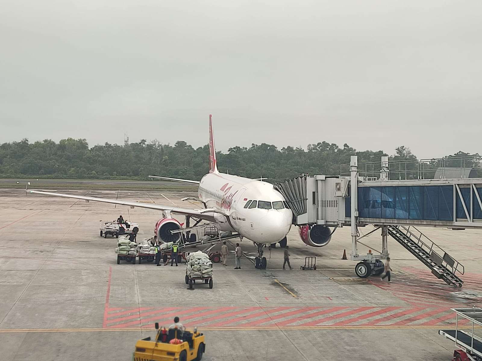 Pesawat di Bandara SSK II Pekanbaru