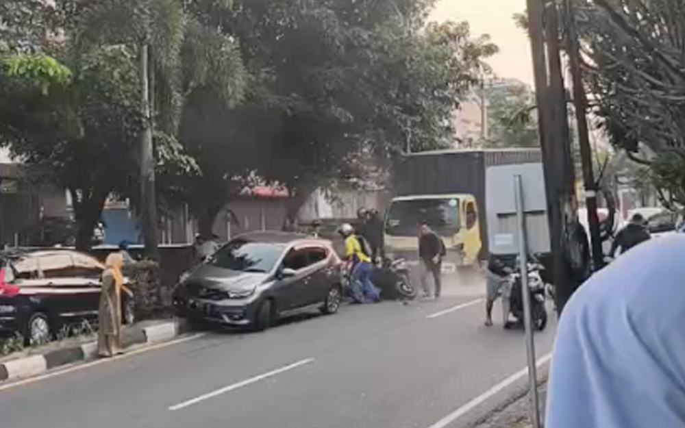 Kendaraan yang terlibat kecelakaan di Tanjungpinang Kepri/Ulasan.co