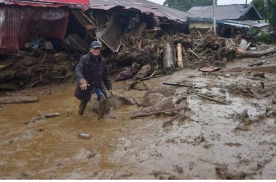 Kawasan terdampak banjir bandang Solok