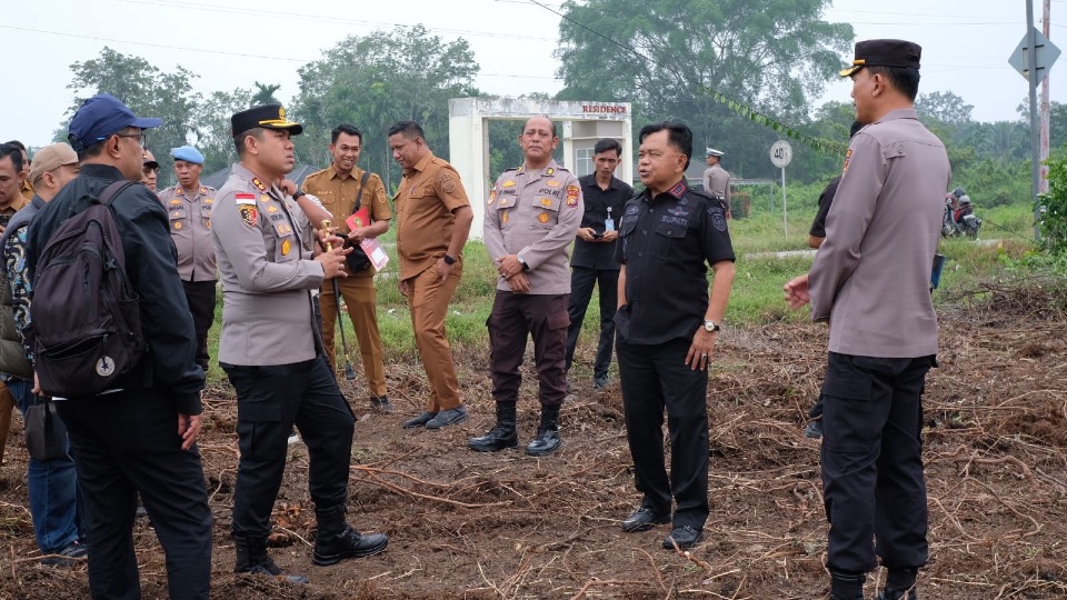 Peninjauan rencana lokasi pembangunan rusun Polres Meranti