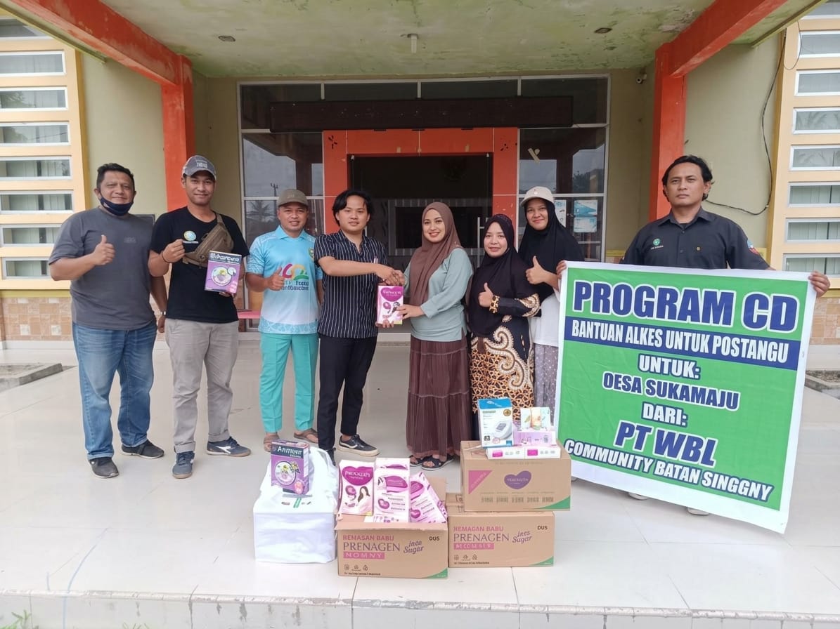PT WBL Serahkan Bantuan Alat Kesehatan  untuk Posyandu Desa Sukamaju