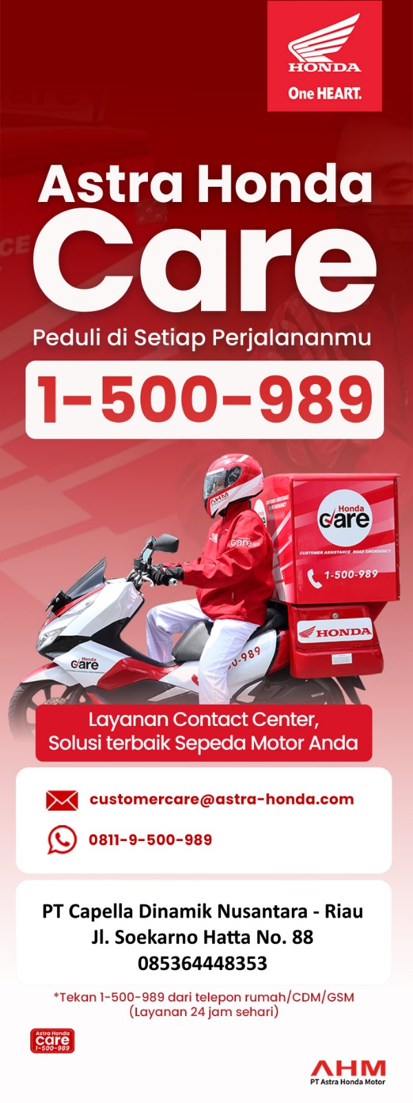 Capella Honda Riau - Astra Honda Care